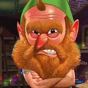 Angry Elf Christmas Miner slot visual from Gaming Corps available on elit-casino.net