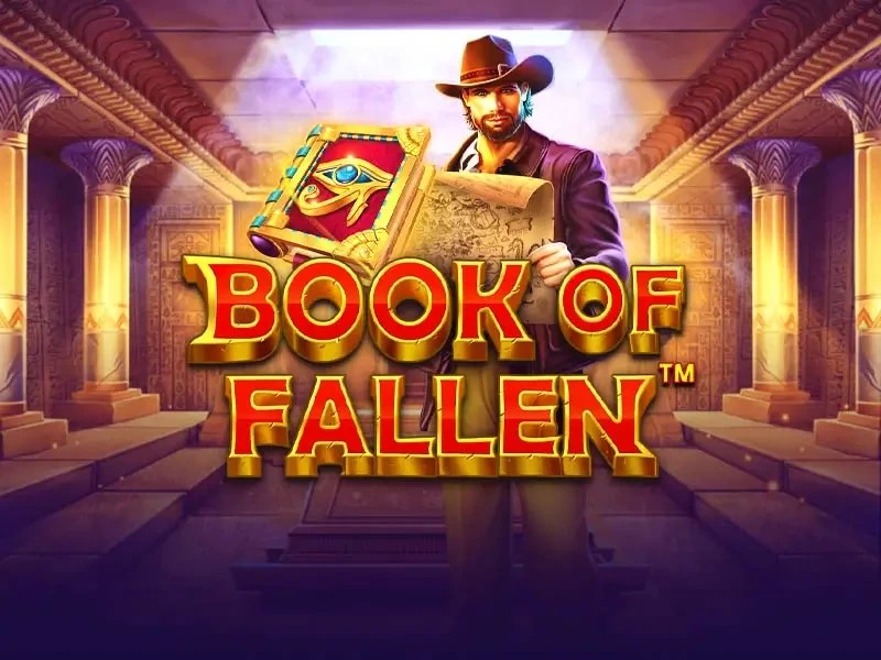 Book of the Fallen slot logo by Pragmatic Play at Elit Casino