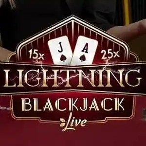 Lightning Blackjack logo – Live Dealer by Evolution at Elit Casino